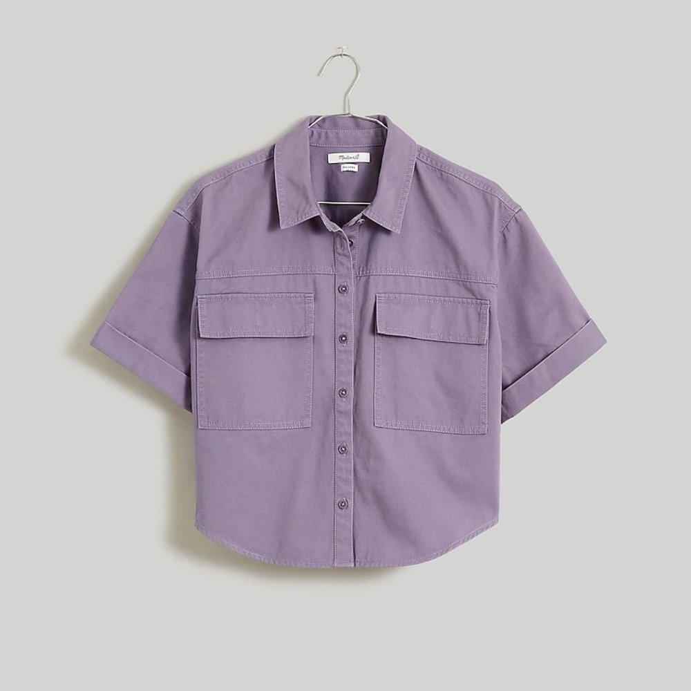 MADEWELL Utility Button-Up Shirt in (Re)generative Chino- LARGE
